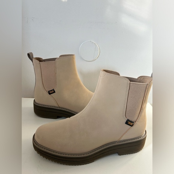 TEVA MIDFORM CHELSEA WOMEN'S ANKLE BOOTS size 8.5 IN SESAME NWOT - Picture 5 of 11